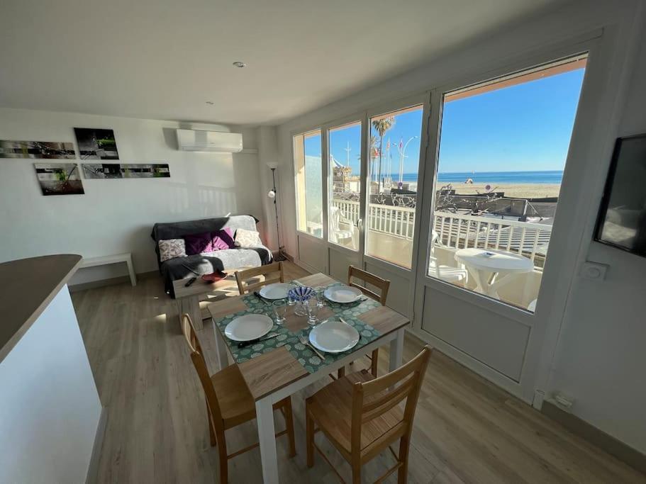 Le Carrousel - Apt Vue Mer - Plage A 10 M - Clim - Wifi Canet-en-Roussillon Exterior foto